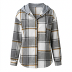 Women's plaid jacket with hood – 5 colors