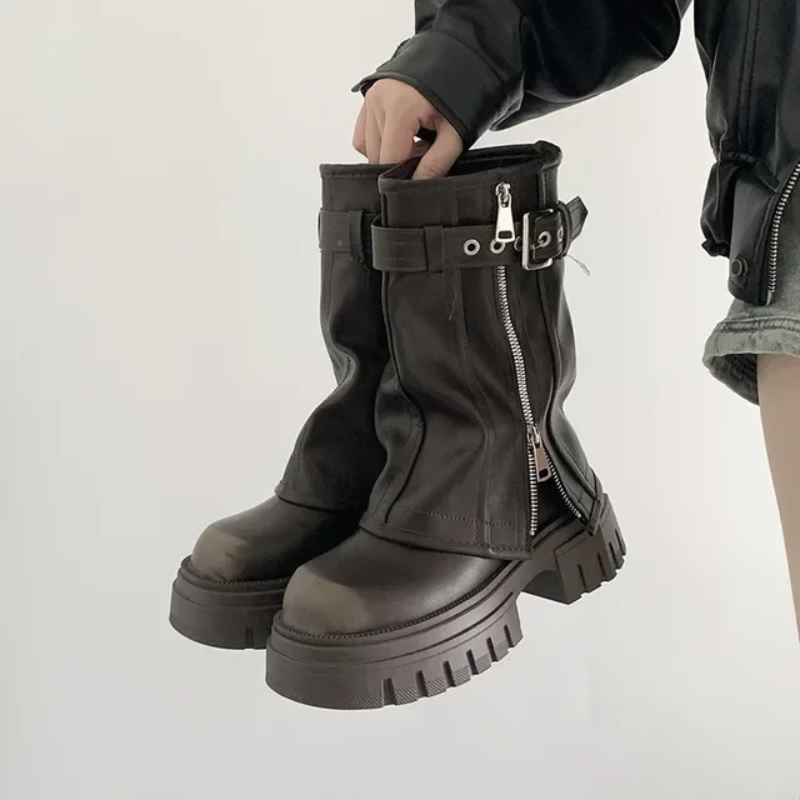 VogueVista Thick-Sole Boots
