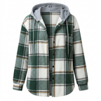 Women's plaid jacket with hood – 5 colors