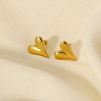 Golden Heartbeat Earrings