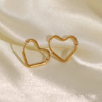 Heart Contour Earrings
