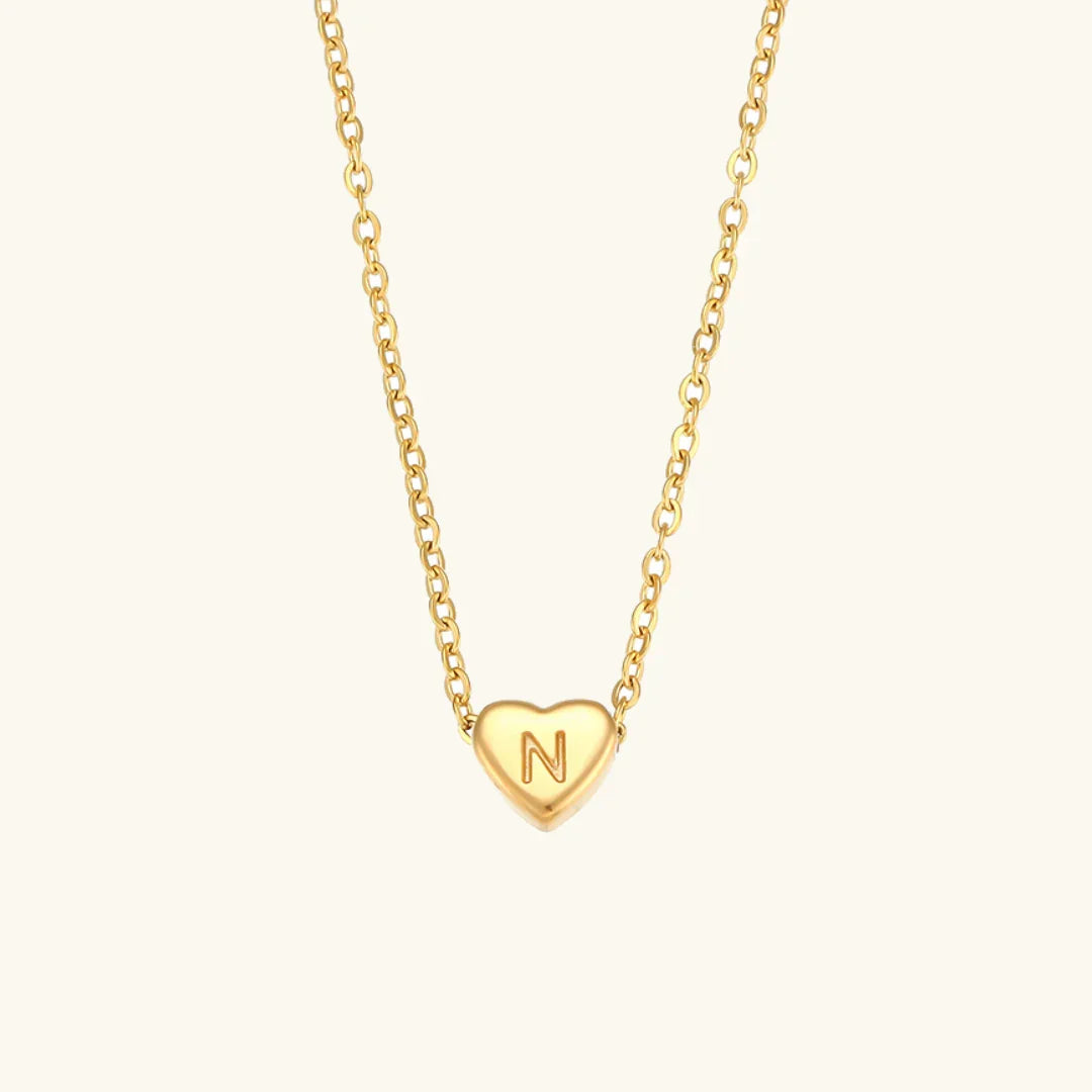 Heart Muse Initial Necklace