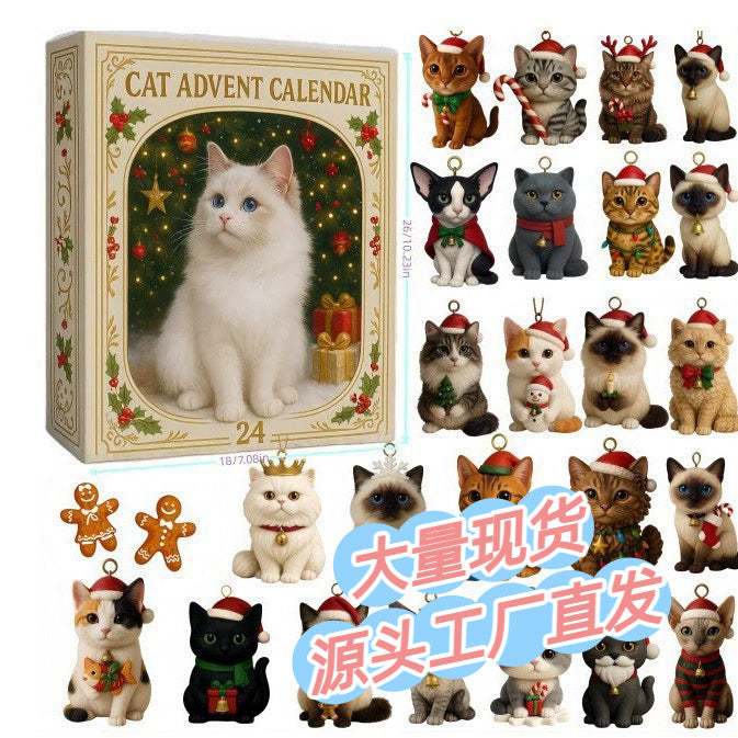 Adventskalender voor Kattenliefhebbers 2026 - 24 Kattenhangers