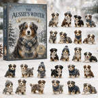 Australian Shepherd Adventskalender 2026 - 24 Acryl Aussie-hangers
