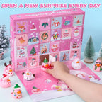 Badeendjes Adventskalender 2026 - 24 Kerstbadeendjes, Geel of Roze