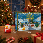 Badeendjes Adventskalender 2026 - 24 Kerstbadeendjes, Geel of Roze