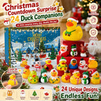 Badeendjes Adventskalender 2026 - 24 Kerstbadeendjes, Geel of Roze