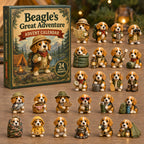 Beagle Adventskalender 2026 - 24 Beagle Kersthangers