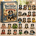 Berner Sennenhond Adventskalender 2026 - 24 Acryl Hondenhangers