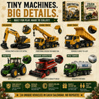 Bouwvoertuigen Adventskalender 2026 - 24 Grote Machines