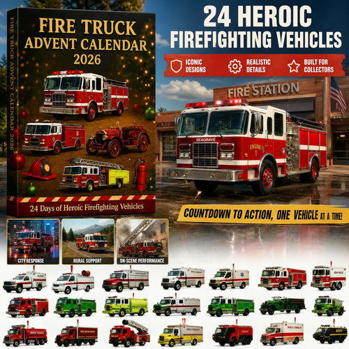 Brandweerauto Adventskalender 2026 - 24 Brandweervoertuigen
