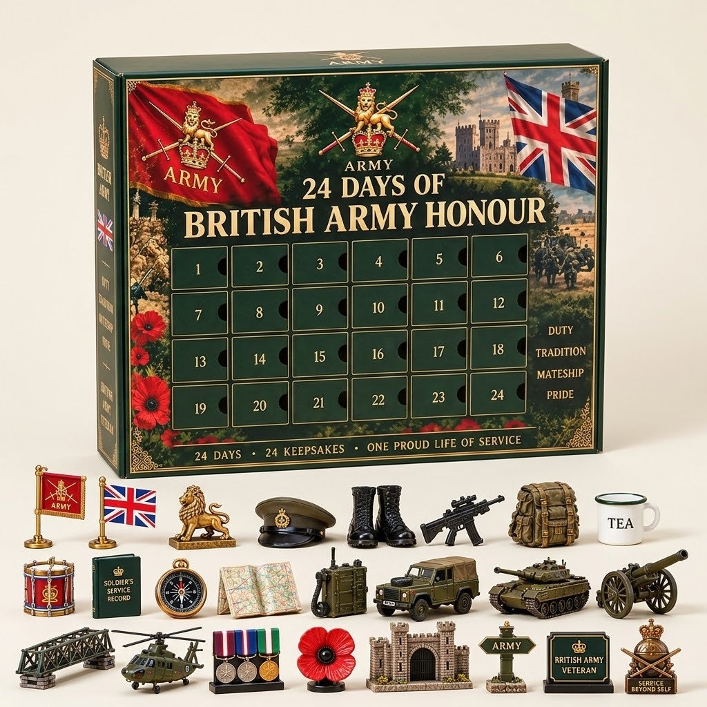 Britse Leger Adventskalender 2026 - 24 Militaire Aandenkens