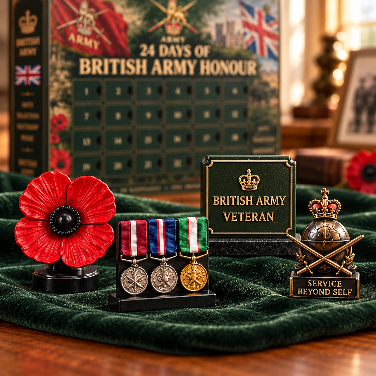 Britse Leger Adventskalender 2026 - 24 Militaire Aandenkens