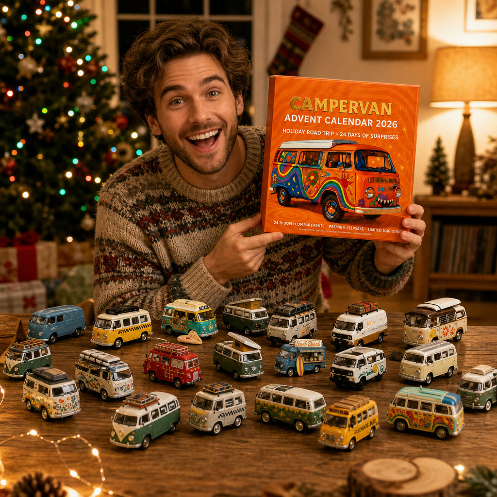 Camper Adventskalender 2026 - 24 Miniatuur Campers