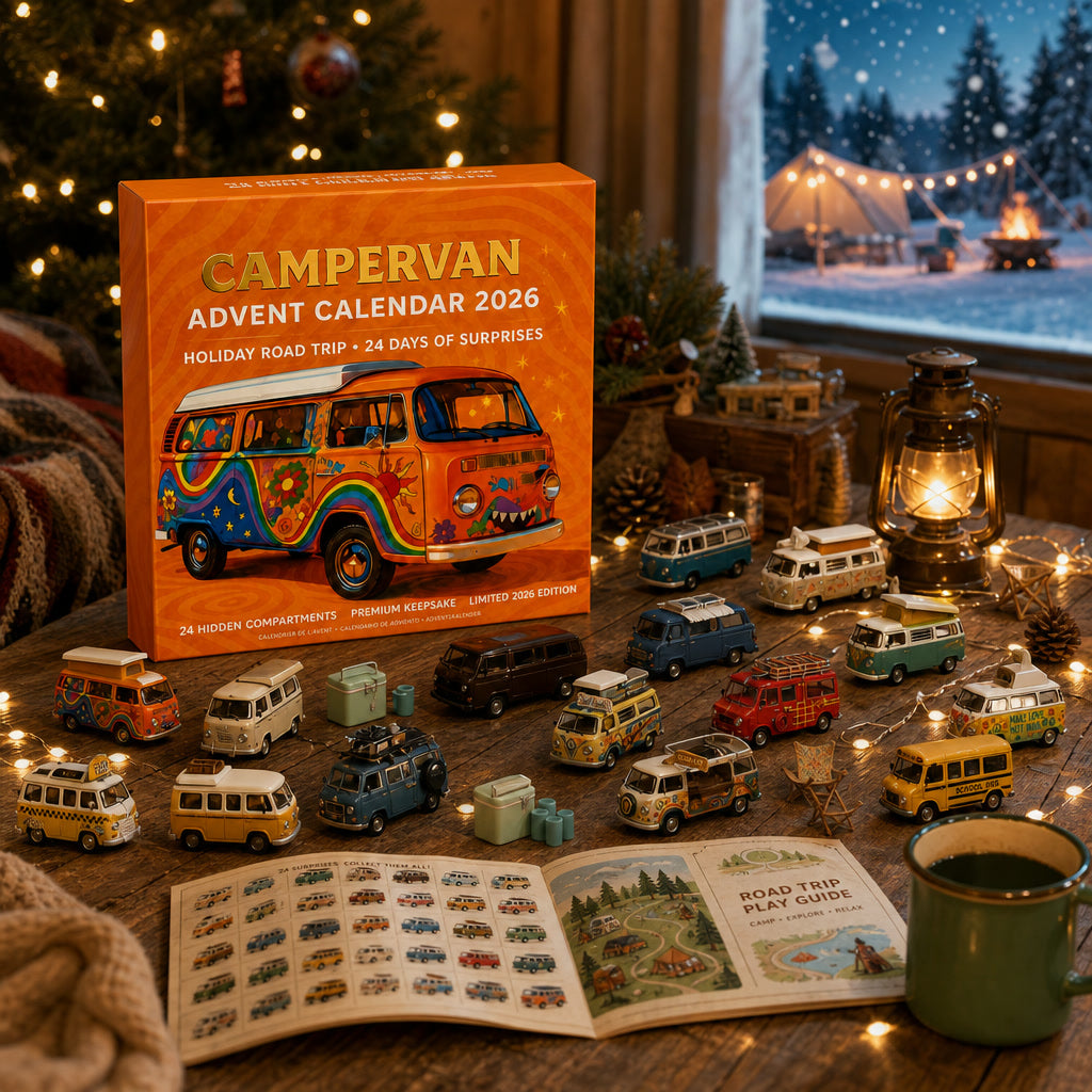 Camper Adventskalender 2026 - 24 Miniatuur Campers