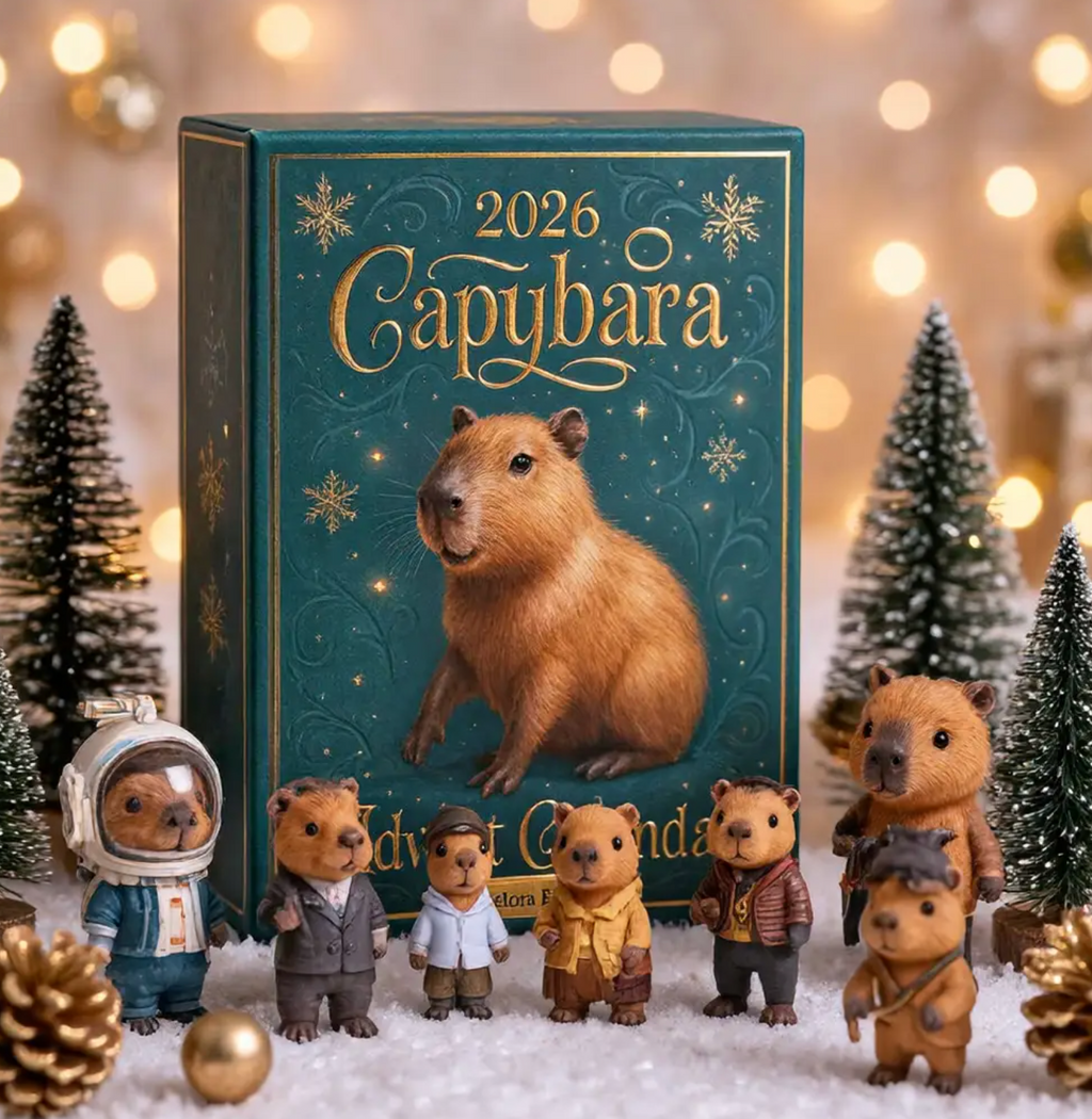 Capibara Adventskalender 2026 - 24 Knuffelige Verrassingen