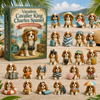 Cavalier King Charles Adventskalender 2026 - 24 Cavalier Kersthangers