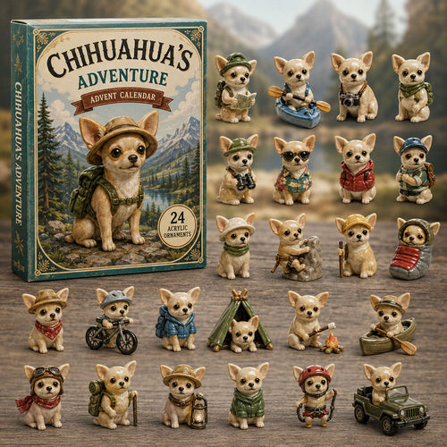 Chihuahua Adventskalender 2026 - 24 Chihuahua Hangers