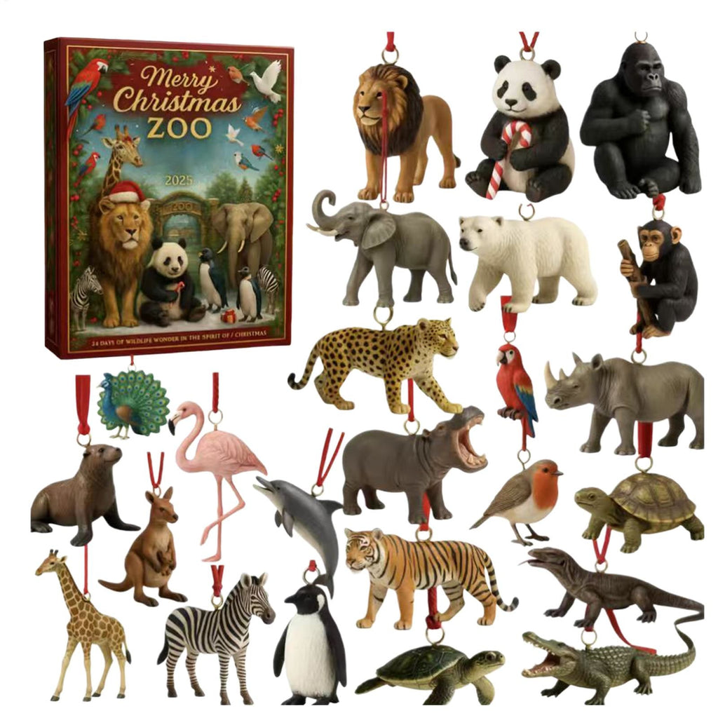 Dierentuindieren Adventskalender 2026 - 24 Dierenhangers