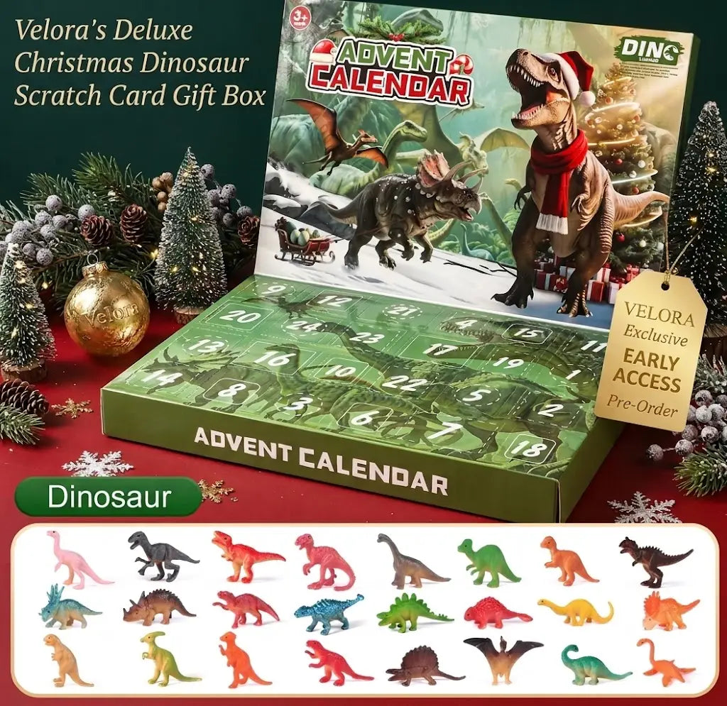 Dino Adventskalender 2026 - 24 Dinosaurusfiguurtjes