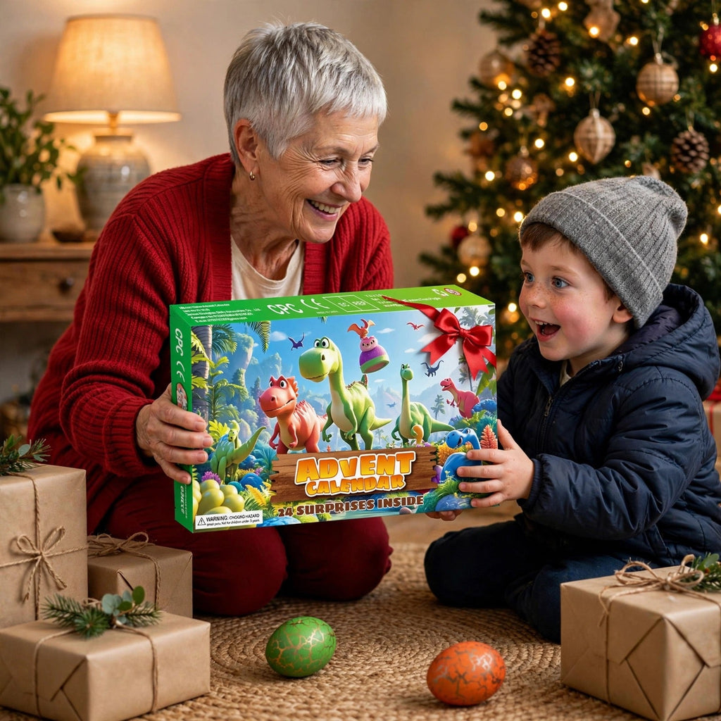 Dinosaurusei Adventskalender 2026 - 24 Dino-eieren die Uitkomen in Water