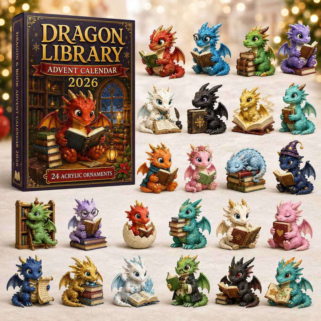 Drakenbibliotheek Adventskalender 2026 - 24 Drakenhangers