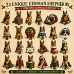 Duitse Herder Adventskalender 2026 - 24 Duitse Herder Figuurtjes