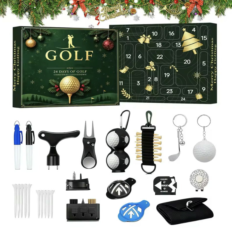 Golf Adventskalender 2026 - 24 Golfcadeaus voor Golfers