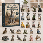 Greyhound Adventskalender 2026 - 24 Greyhound Kersthangers