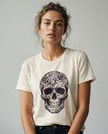 Model draagt Grunge Bloesem T-shirt, vooraanzicht