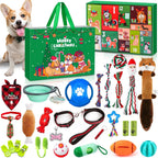 Honden Adventskalender 2026 - 24 Speeltjes, Halsband, Riem en Snoepzakje