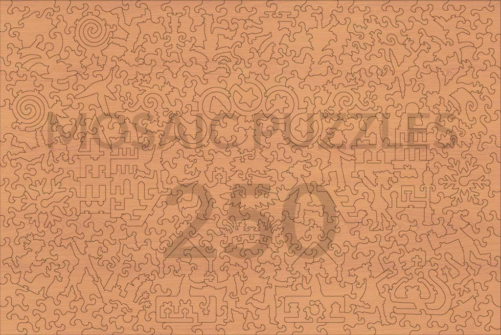Houten Kerstpuzzel - Unieke Puzzelstukjes voor Volwassenen en Gezin