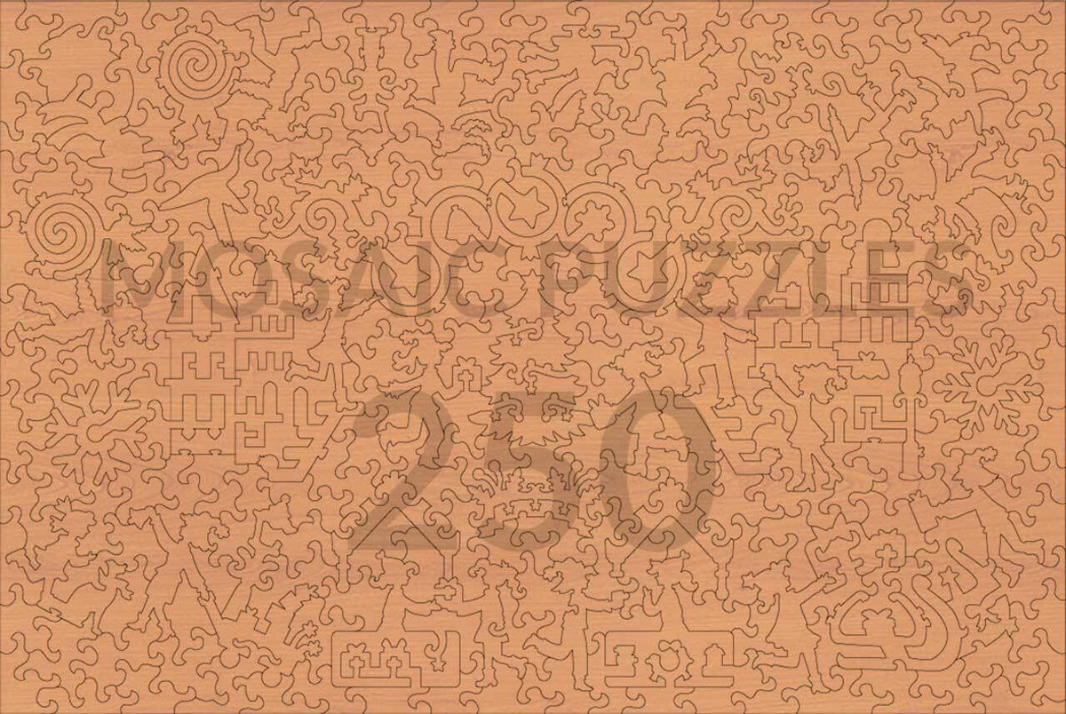 Houten Kerstpuzzel - Unieke Puzzelstukjes voor Volwassenen en Gezin