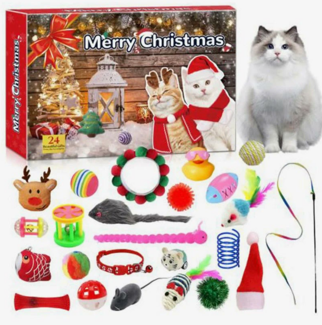 Katten en Honden Adventskalender 2026 - 24 Deurtjes, 24 Dierenspeeltjes
