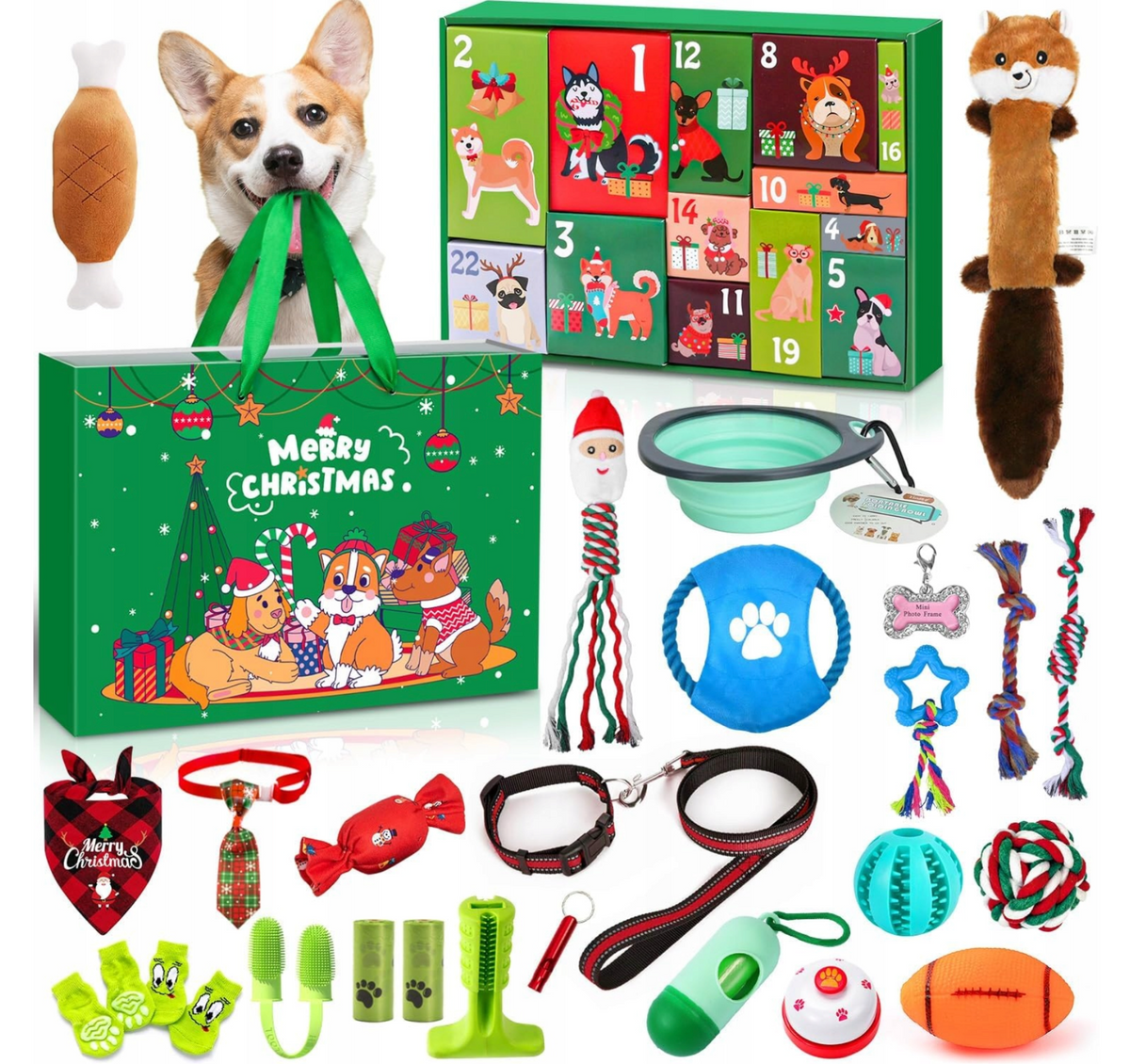 Katten en Honden Adventskalender 2026 - 24 Deurtjes, 24 Dierenspeeltjes