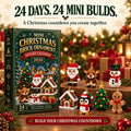 Kerst Bouwsteen Adventskalender 2026 - 24 Mini Bouwsteenornamenten