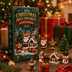 Kerst Bouwsteen Adventskalender 2026 - 24 Mini Bouwsteenornamenten