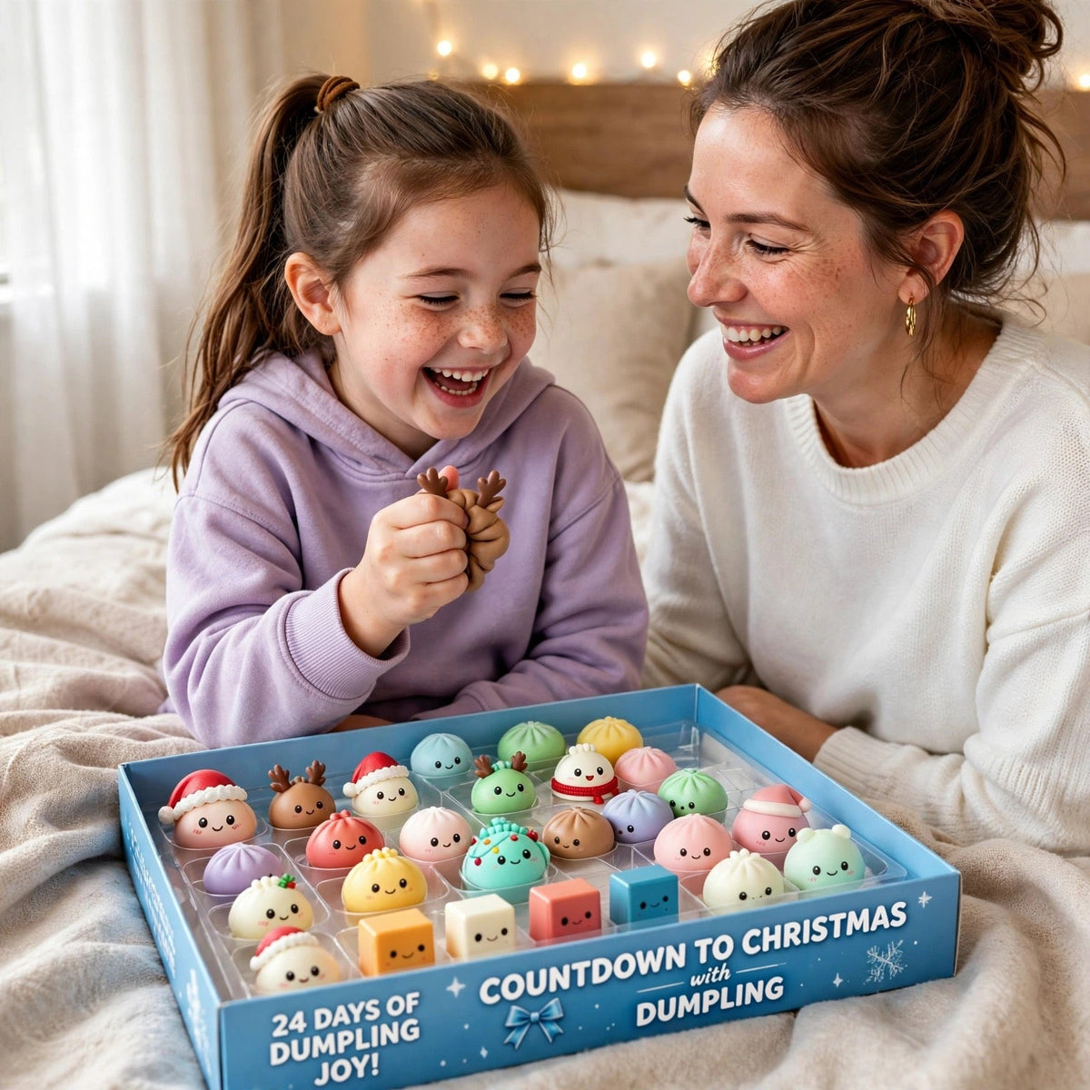 Kerst Dumpling Squishy Adventskalender 2026 - 24 Slow Rise Squishies