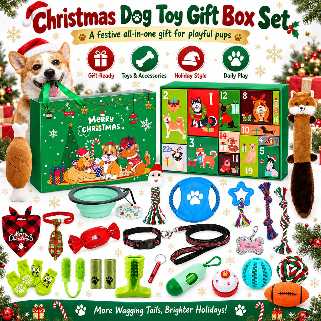 Kerst Hondencadeau Adventskalender - 24 Speeltjes voor Honden