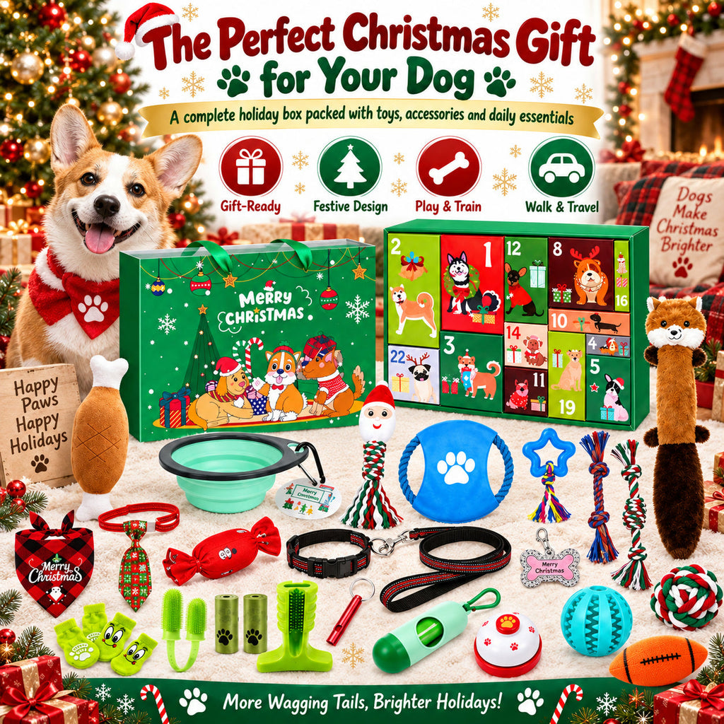 Kerst Hondencadeau Adventskalender - 24 Speeltjes voor Honden