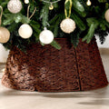 Kerstboomkraag van Gevlochten Rotan - Rieten Kerstboomvoetcover