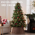 Kerstboomkraag van Gevlochten Rotan - Rieten Kerstboomvoetcover