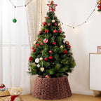 Kerstboomkraag van Gevlochten Rotan - Rieten Kerstboomvoetcover