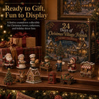Kerstdorp Vriendjes Adventskalender - 24 Miniaturen voor Je Eigen Kerstdorp