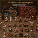 Kerstdorp Vriendjes Adventskalender - 24 Miniaturen voor Je Eigen Kerstdorp