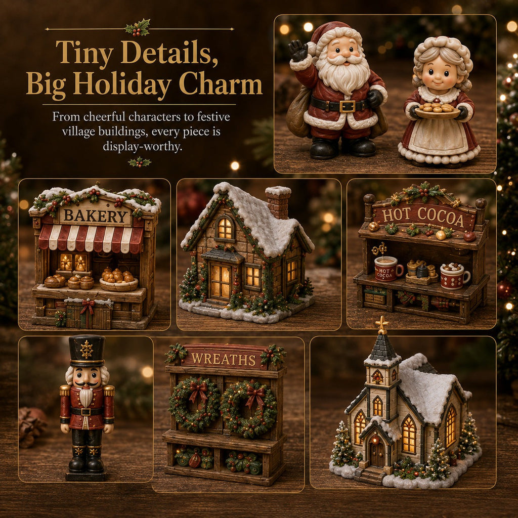 Kerstdorp Vriendjes Adventskalender - 24 Miniaturen voor Je Eigen Kerstdorp