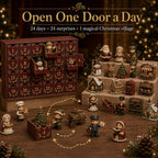 Kerstdorp Vriendjes Adventskalender - 24 Miniaturen voor Je Eigen Kerstdorp