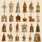 Kerststal Adventskalender 2026 - 24 Kerstornamenten