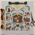 Kerststal Kruissteekpakket - Kerstborduurpakket voor Beginners
