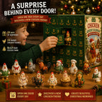 Kippen Adventskalender 2026 - 24 Kerstkippen Figuurtjes